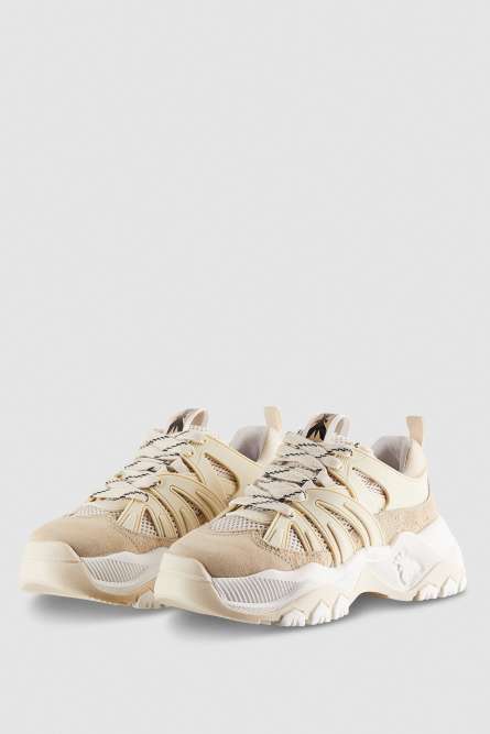 Running sneakers, Beige, White, Patrizia Pepe