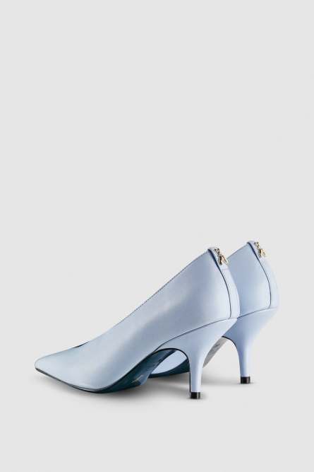 Leather pumps, Light Blue, Patrizia Pepe