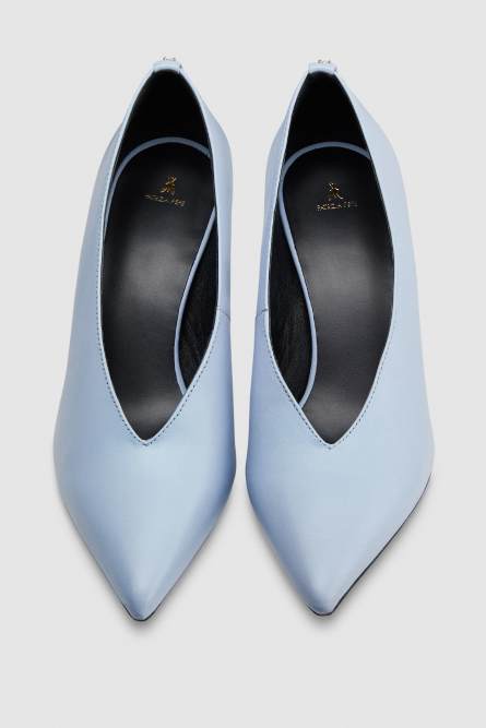 Leather pumps, Light Blue, Patrizia Pepe