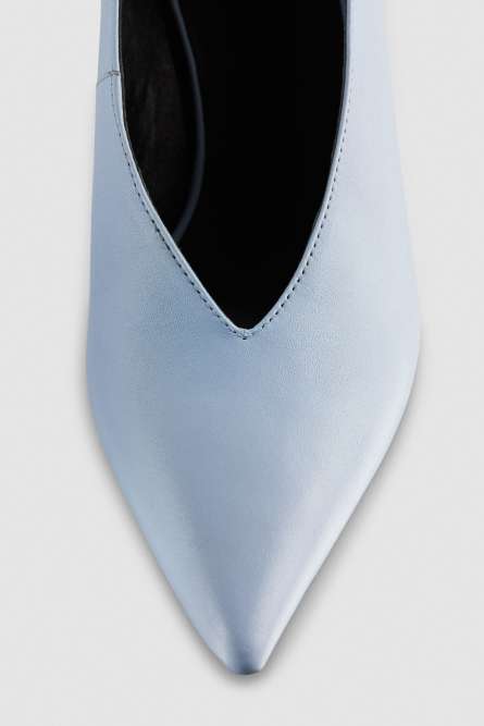 Leather pumps, Light Blue, Patrizia Pepe