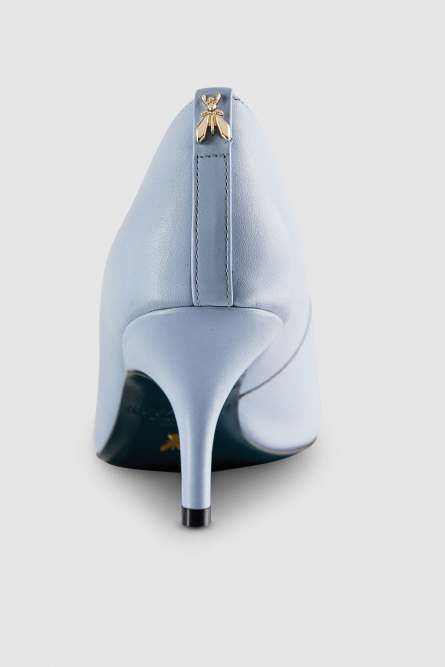 Leather pumps, Light Blue, Patrizia Pepe