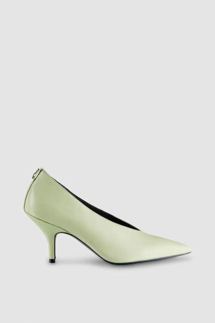 Leather pumps, Green, Patrizia Pepe
