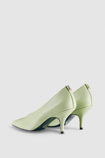 Leather pumps, Green, Patrizia Pepe