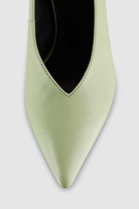 Leather pumps, Green, Patrizia Pepe