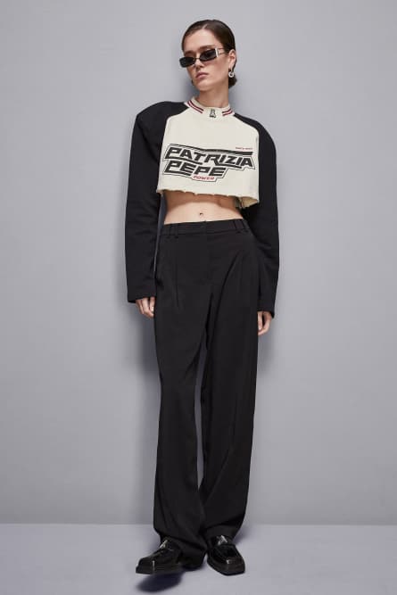 Sweat de course court, Beige, Patrizia Pepe
