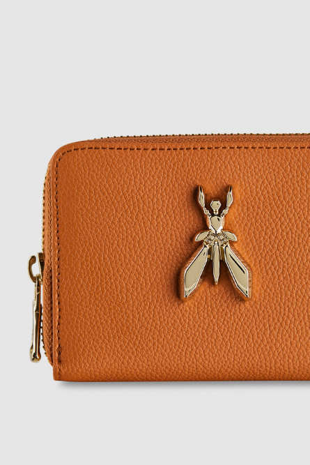 Medium leather wallet with zipper, Leather, Patrizia Pepe