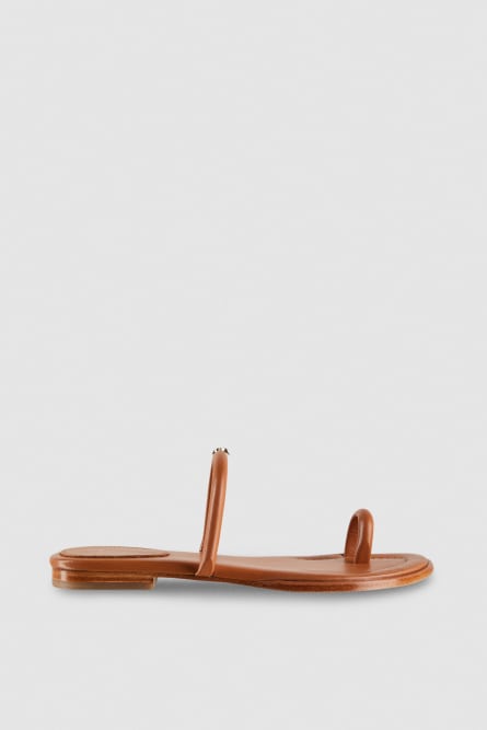 Nappa leather flat sandals, Leather, Patrizia Pepe