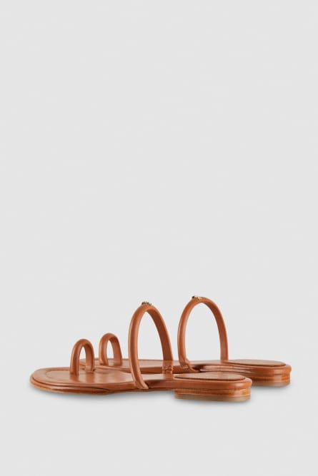 Nappa leather flat sandals, Leather, Patrizia Pepe