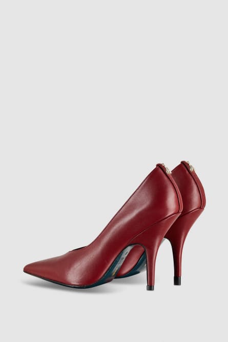 Leather pumps, Red, Patrizia Pepe