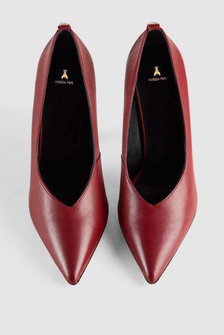 Leather pumps, Red, Patrizia Pepe