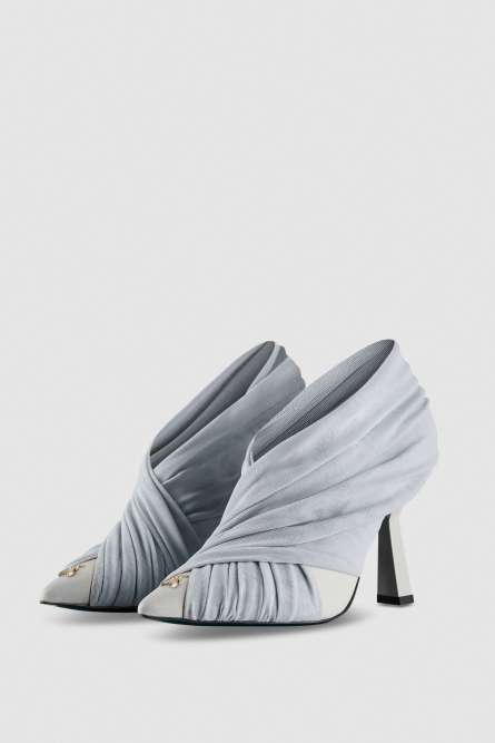 Pumps with draping, Grey, Patrizia Pepe