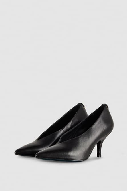 Leather pumps, Black, Patrizia Pepe
