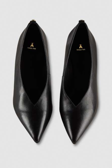 Leather pumps, Black, Patrizia Pepe