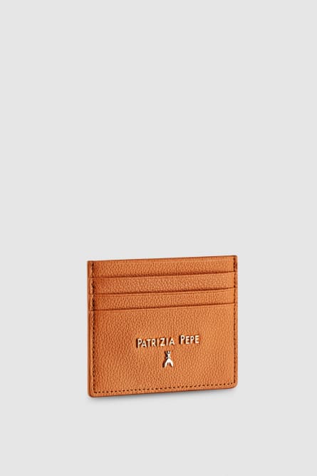 Leather card holder, Leather, Patrizia Pepe