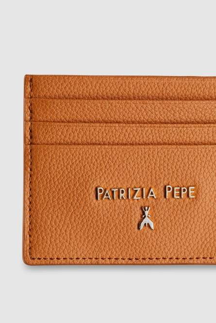 Leather card holder, Leather, Patrizia Pepe