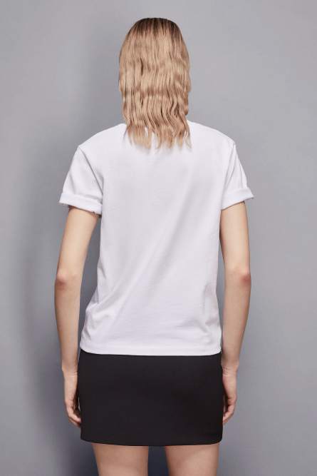 T-shirt with slogan, White, Patrizia Pepe