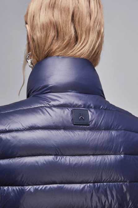 Essential sleeveless down jacket, Blue, Patrizia Pepe