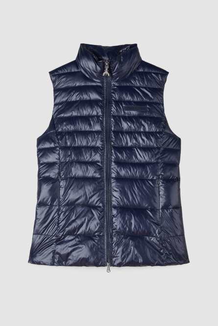 Essential sleeveless down jacket, Blue, Patrizia Pepe