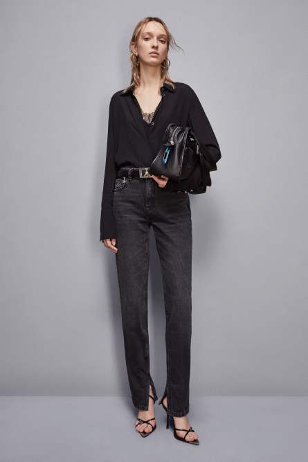 Essential denim pants, Black, Patrizia Pepe