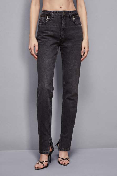 Essential denim pants, Black, Patrizia Pepe