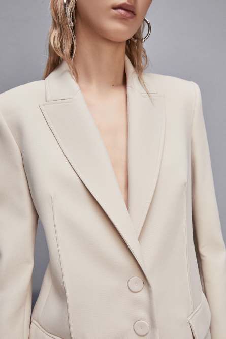 Two-button jacket, Beige, Patrizia Pepe