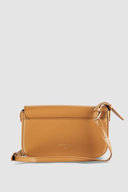 Leather bag with shoulder strap, Brown, Patrizia Pepe