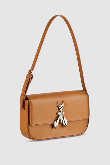 Leather bag with shoulder strap, Leather, Patrizia Pepe