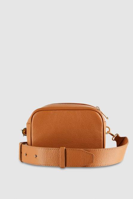 Fly Camera bag con bandolera de piel, Cuero