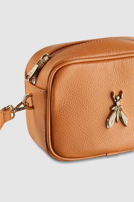 Fly Camera bag con bandolera de piel, Cuero