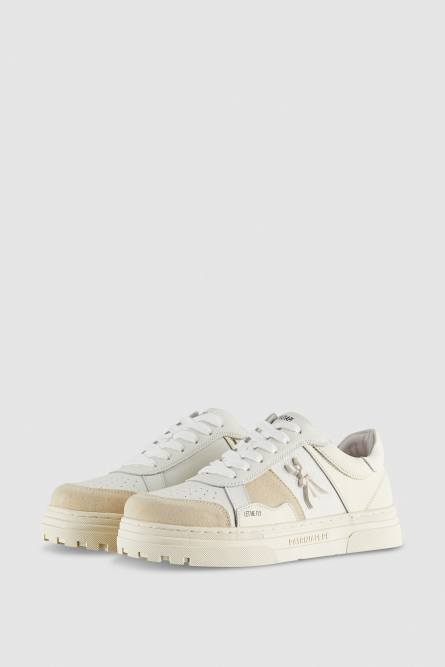Sneakers in pelle e suede, Beige, Patrizia Pepe