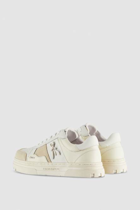 Sneakers in pelle e suede, Beige, Patrizia Pepe