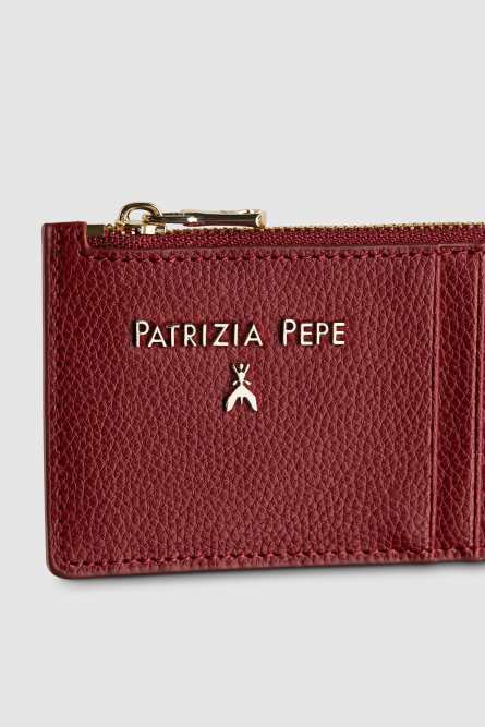 Zipped card holder, Red, Patrizia Pepe