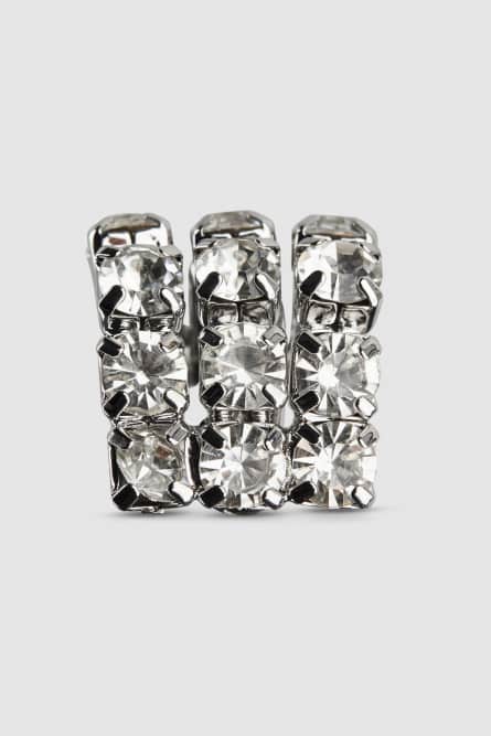 Diamond cut ear cuff, Silver, Patrizia Pepe