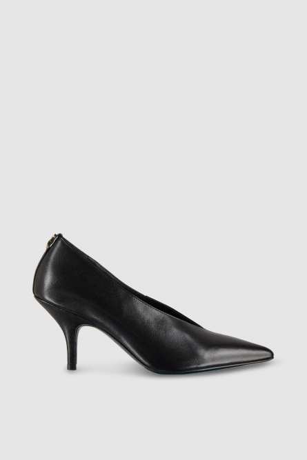 Leather pumps, Black, Patrizia Pepe
