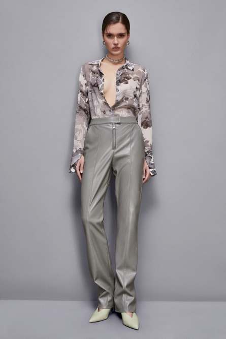 Boyfriend-fit shirt, Grey, Patrizia Pepe