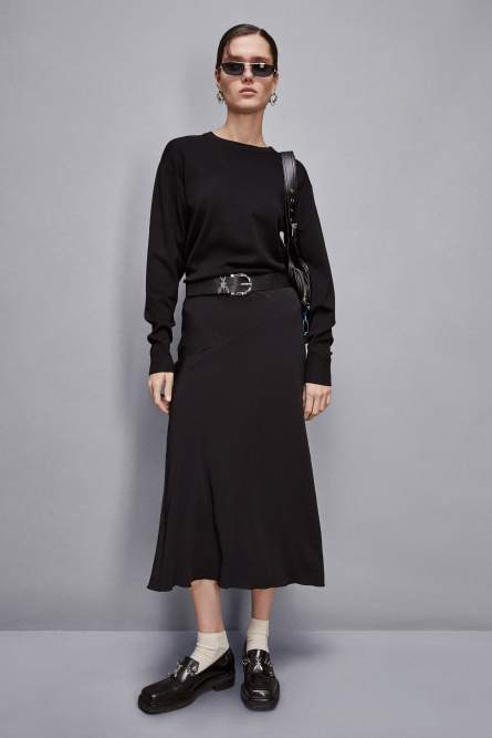 Essential sweater, Black, Patrizia Pepe