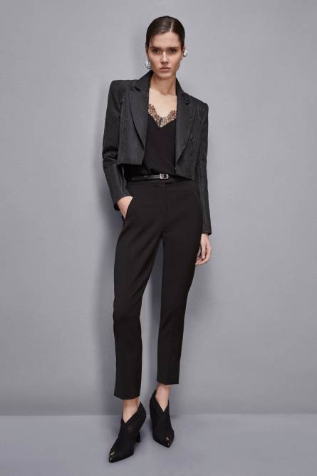 Essential cigarette pants, Black, Patrizia Pepe