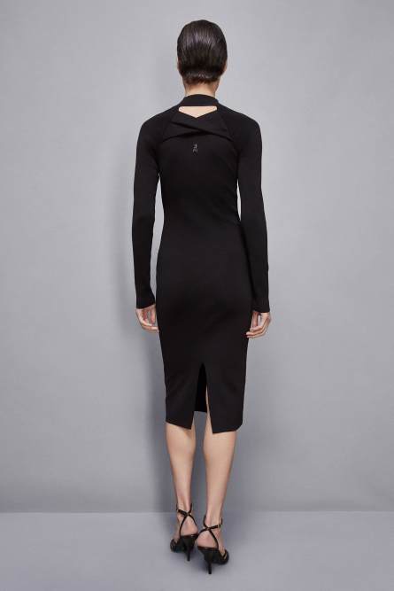 Essential midi dress, Black, Patrizia Pepe