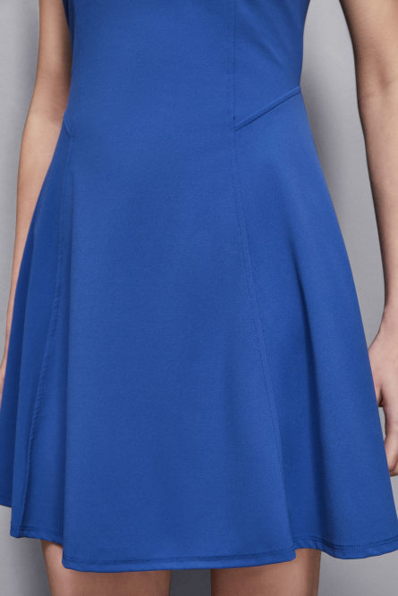 Flared mini dress, Blue, Patrizia Pepe