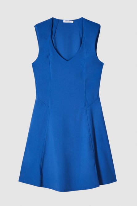 Flared mini dress, Blue, Patrizia Pepe