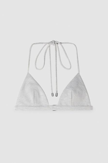 Triangle bra in soft strechy viscose, Grey, Patrizia Pepe