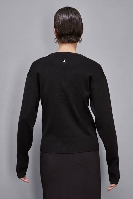 Essential sweater, Black, Patrizia Pepe