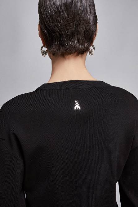 Essential sweater, Black, Patrizia Pepe
