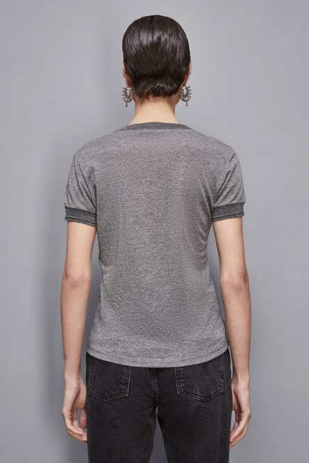 Essential knit T-shirt, Grey, Patrizia Pepe