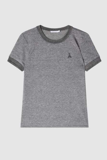 Essential knit T-shirt, Grey, Patrizia Pepe