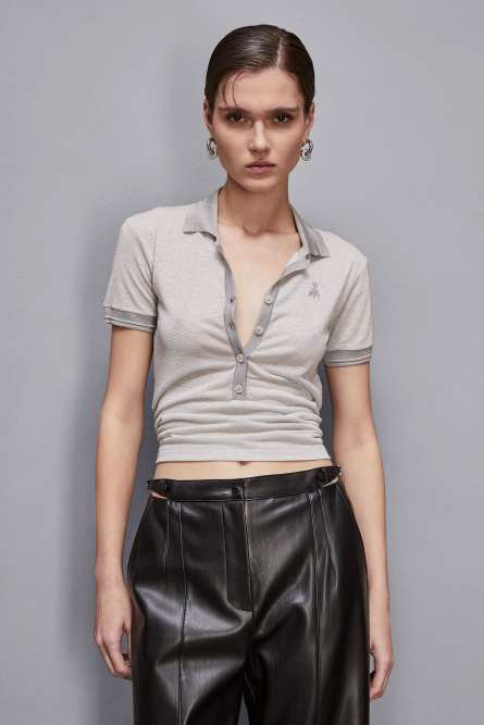 Essential knit T-shirt, White, Patrizia Pepe