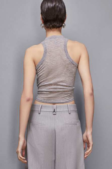 Super light tank top, Grey, Patrizia Pepe