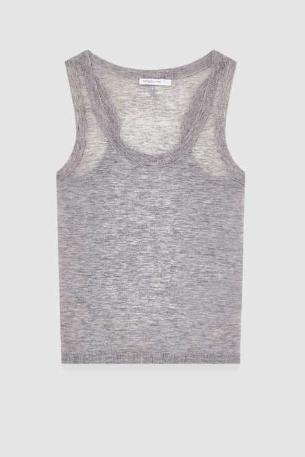 Super light tank top, Grey, Patrizia Pepe