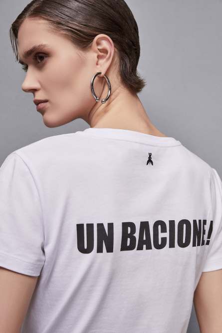 T-shirt with print, White, Patrizia Pepe