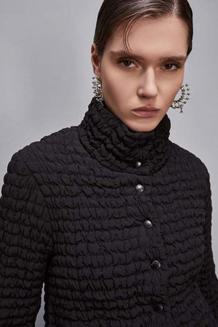 Essential short down jacket, Black, Patrizia Pepe
